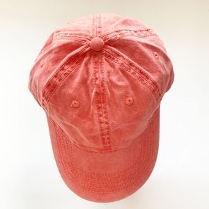 NWOT BALL CAP CORAL BISQUE DISTRESSED